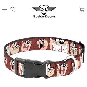 2/$20 NEW LOONEY TUNES Dog Pet Collar Adjustable SMALL 9” - 15” Neck Size Brown